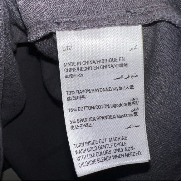 I.N.C. Embellished Pearl and Rhinestone Cutout Elbow Gray Top Size Large - Picture 10 of 11